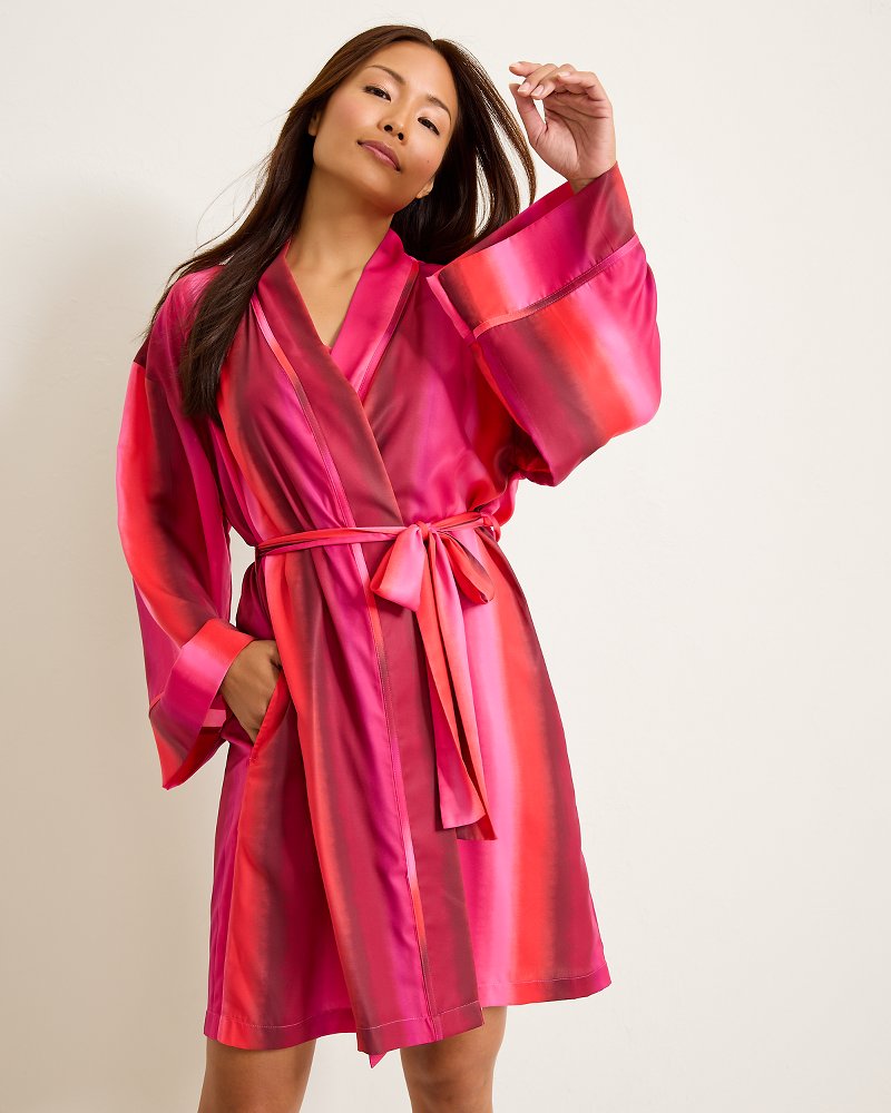 Short Satin Robe