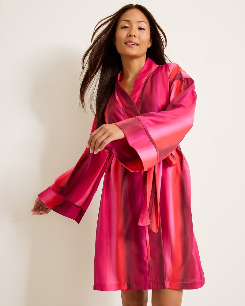 Short Satin Robe