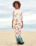 Beachy Blossoms Border Maxi Dress