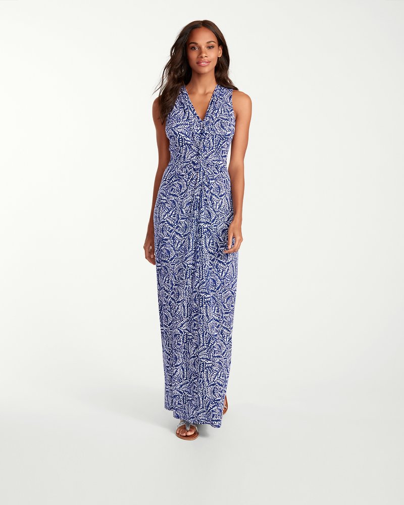 Brush Strokes Tambour Maxi Dress