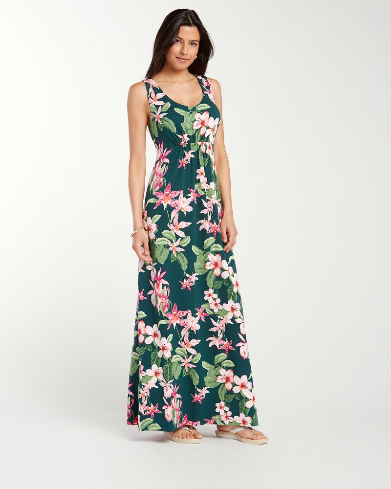 Le Tigre Orchid Tambour Maxi Dress