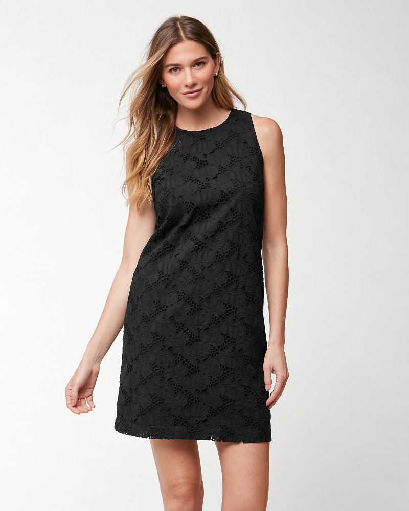 Eyelet Shift Dress