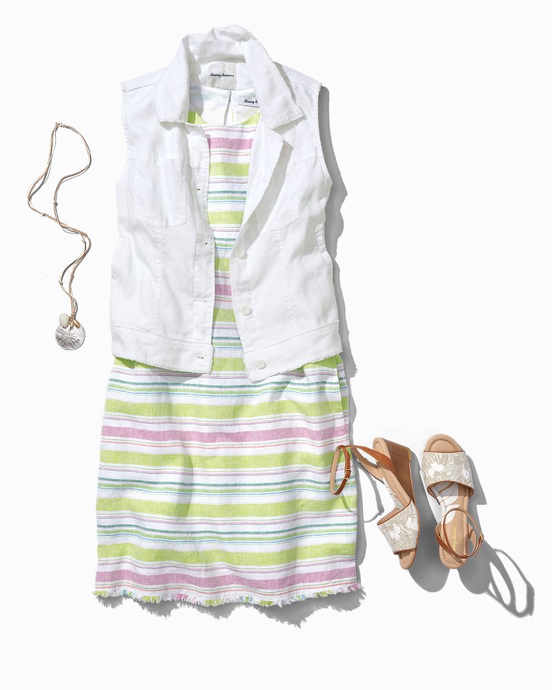  Bahama トミーバハマ パーム ビュー リネン シフト ドレス Women's Dresses | Tommy Bahama