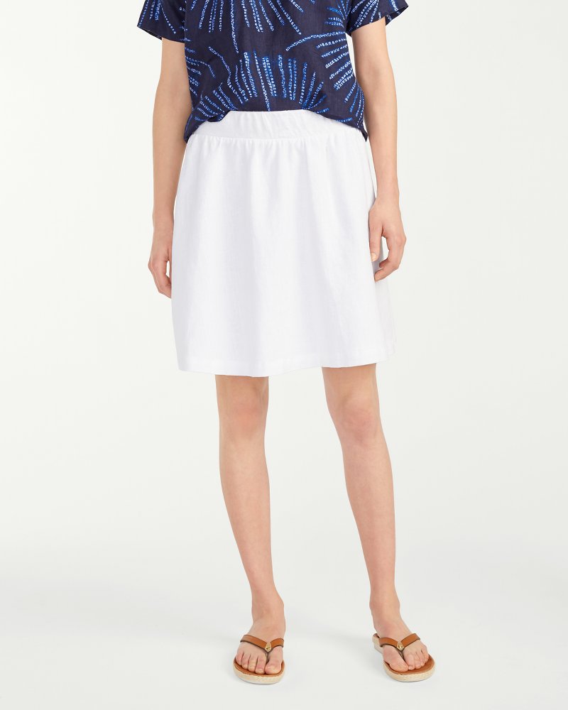 Tommy bahama 2024 white linen skirt