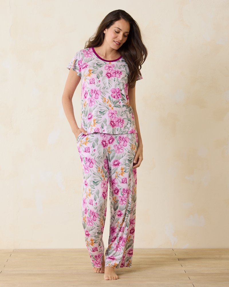 Jersey Short Sleeve & Pants Pajama Set