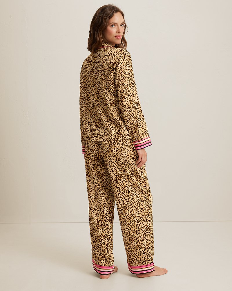 Woven Sateen Top & Pants Pajama Set