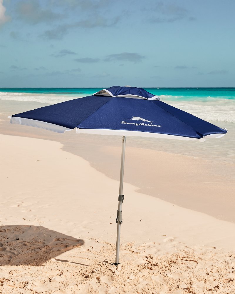 Tonal Palm Interior Print 9 foot Beach Umbrella