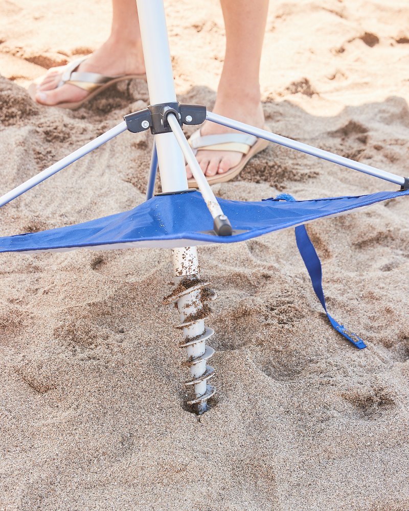 Beach Umbrella Anchor Sand Auger and Fishing Pole Sand Anchor by