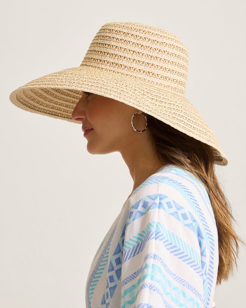 Ribbon Round Crown Packable Sun Hat