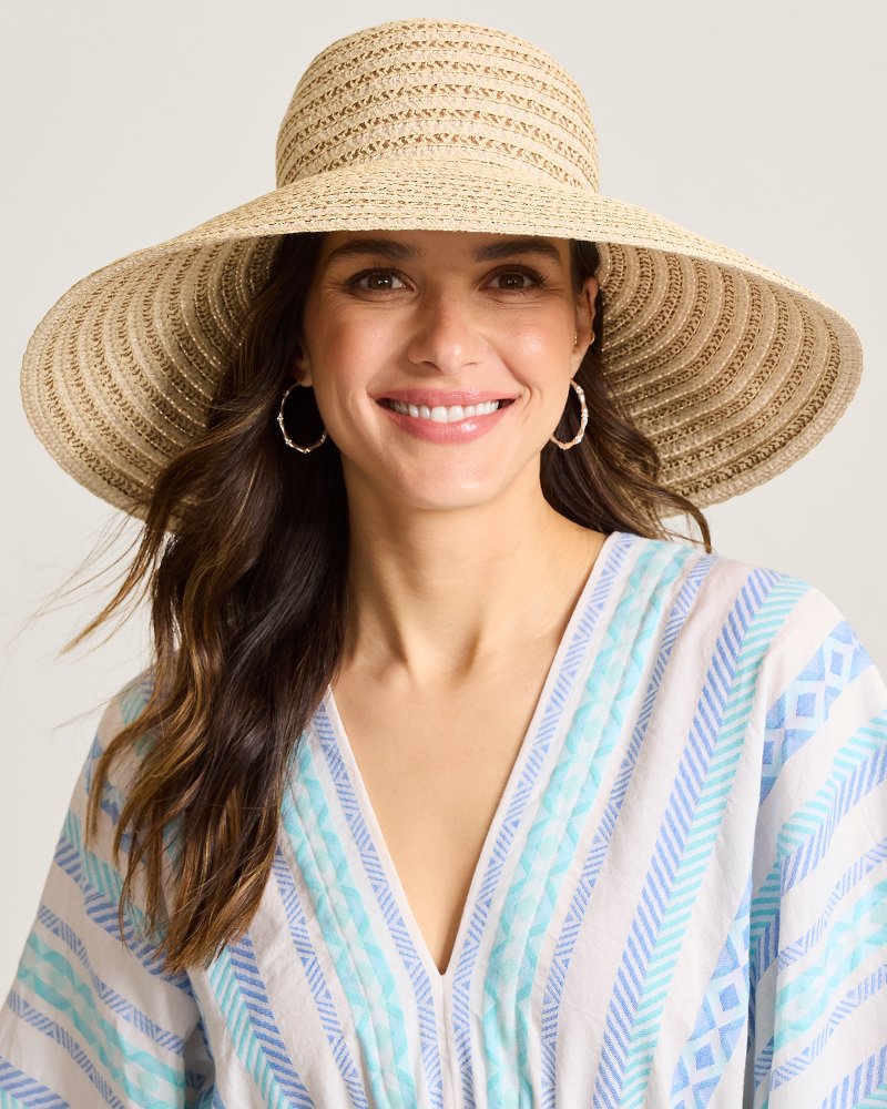 Ribbon Round Crown Packable Sun Hat
