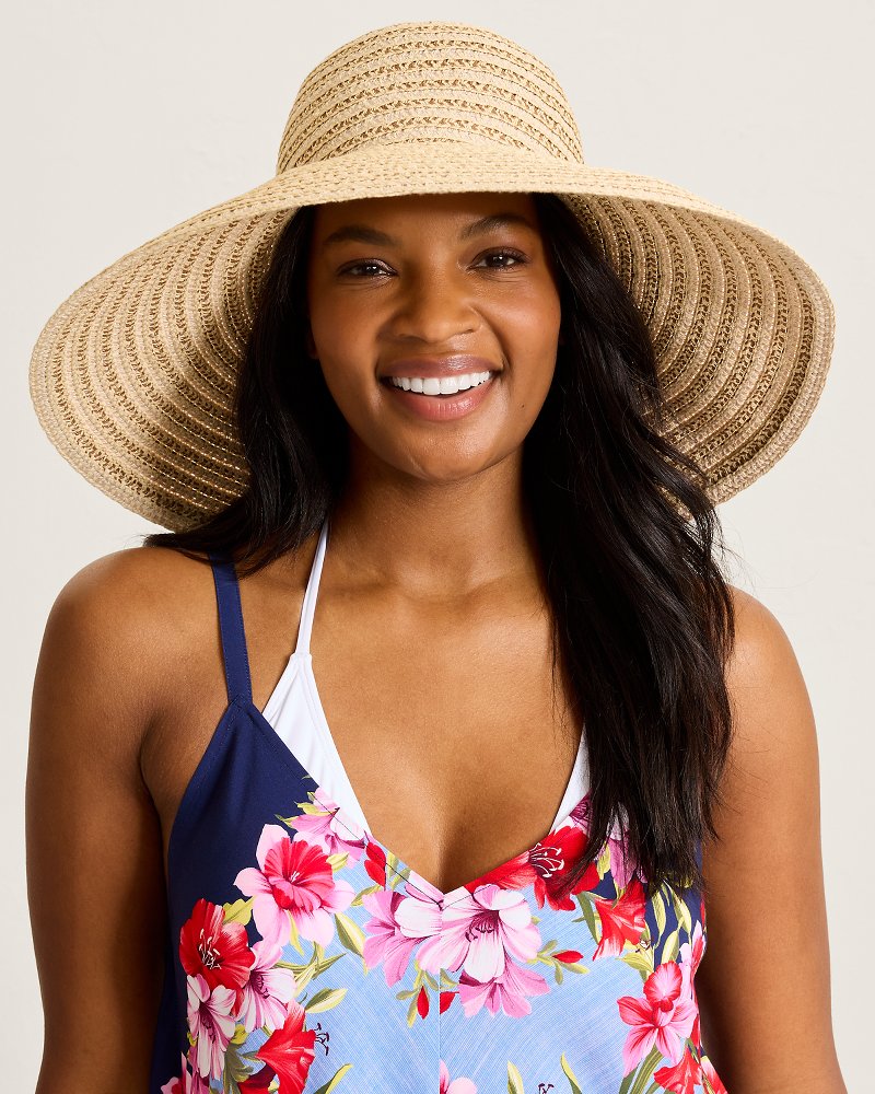 Ribbon Round Crown Packable Sun Hat