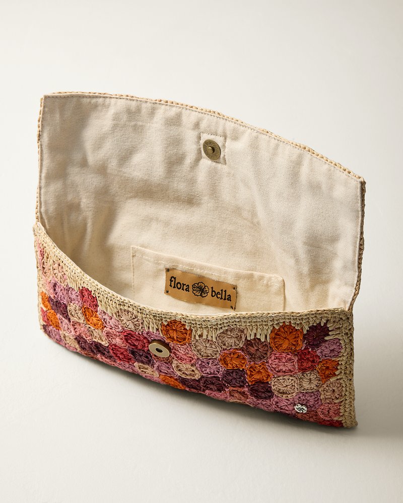 Upland Crochet Raffia Clutch