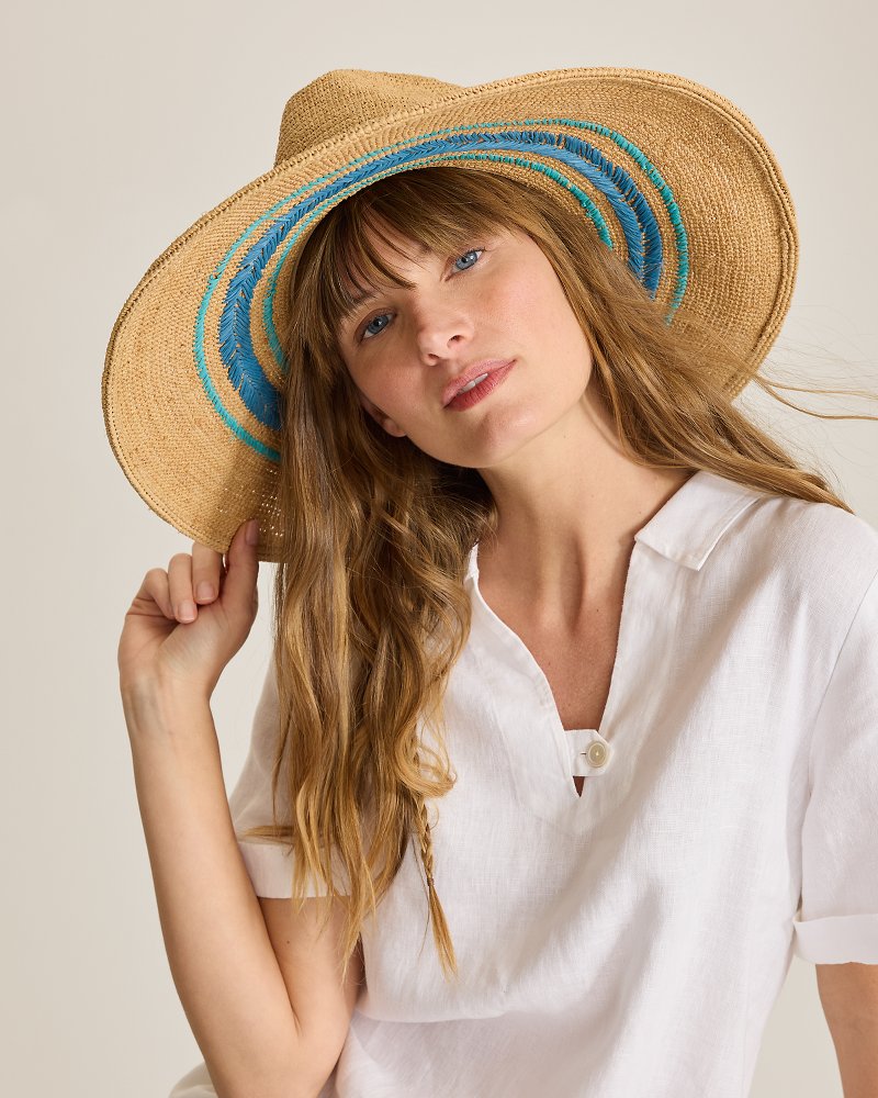 Viola Crochet Raffia Hat