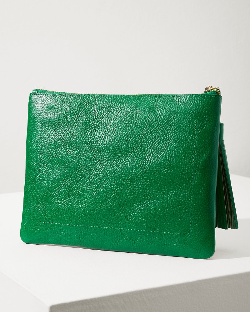 Thumbnail for Tommy Bahama Perforated Leather Pouch