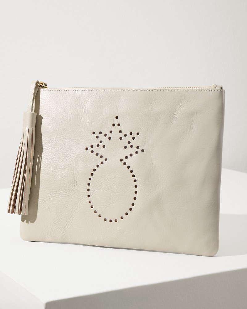 Tommy Bahama Perforated Leather Pouch