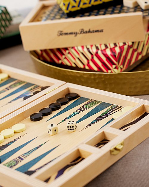 Birch Wood Travel Backgammon Set