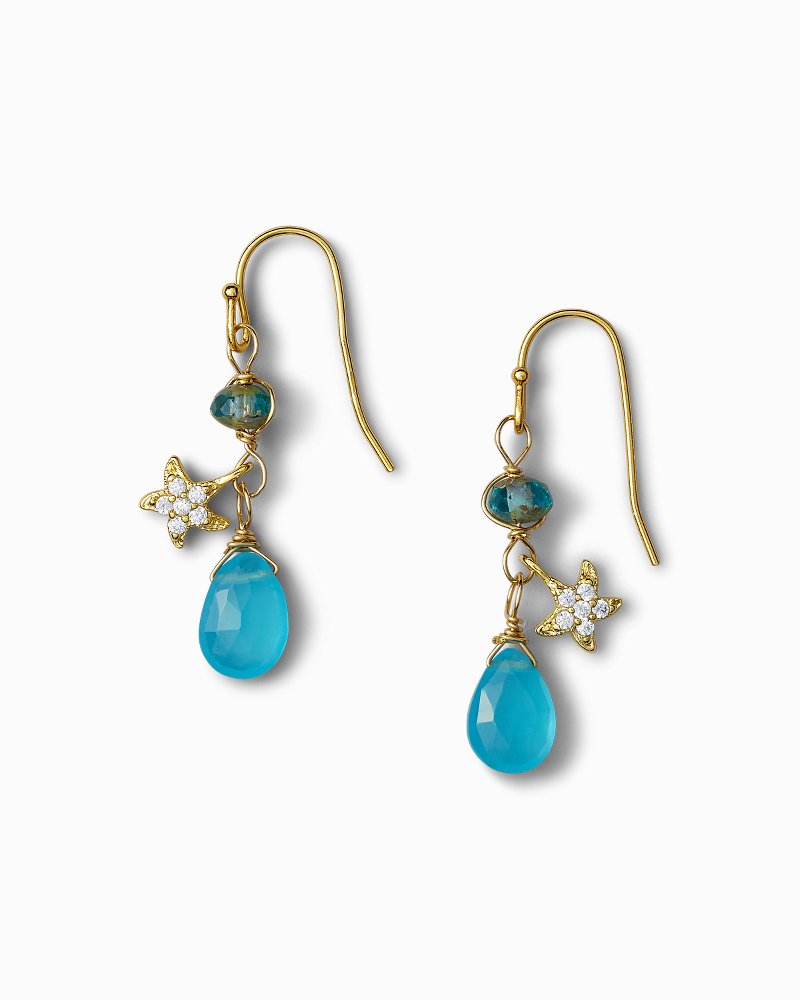 Pavé Starfish Apatite Earring