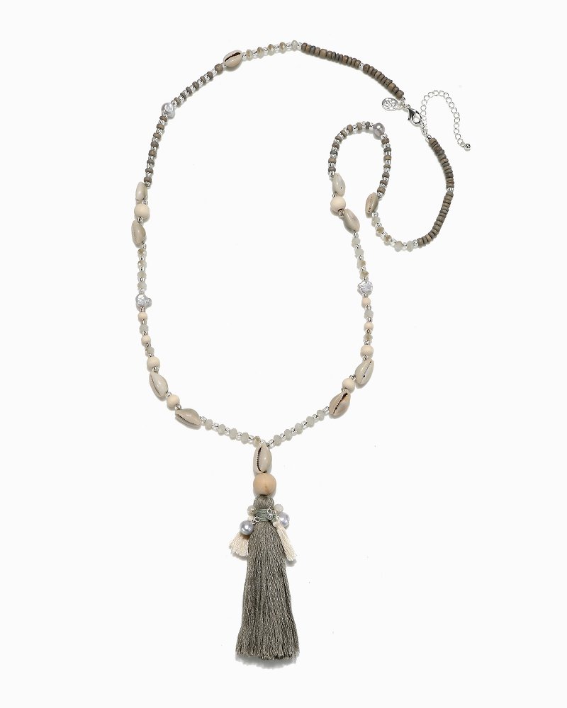 Shell Vista Tassel Necklace