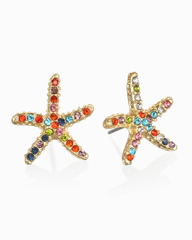 Sparkle Starfish Earrings