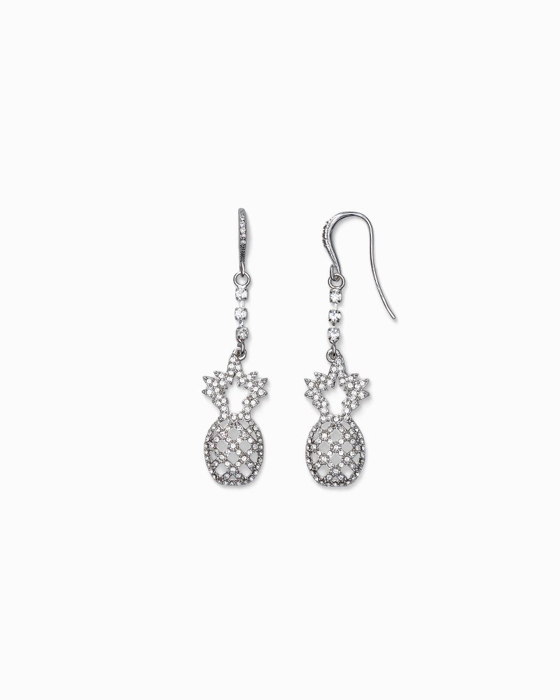 Pineapple Earrings With Swarovski® Crystals