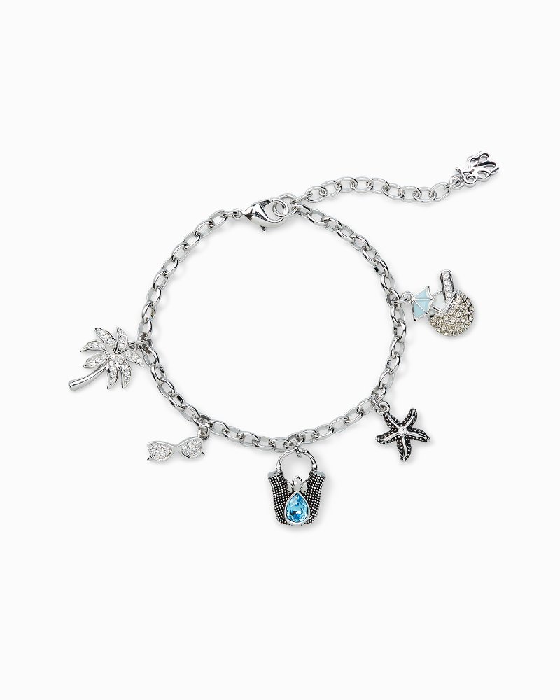 On Vacation Charm Bracelet With Swarovski® Crystals