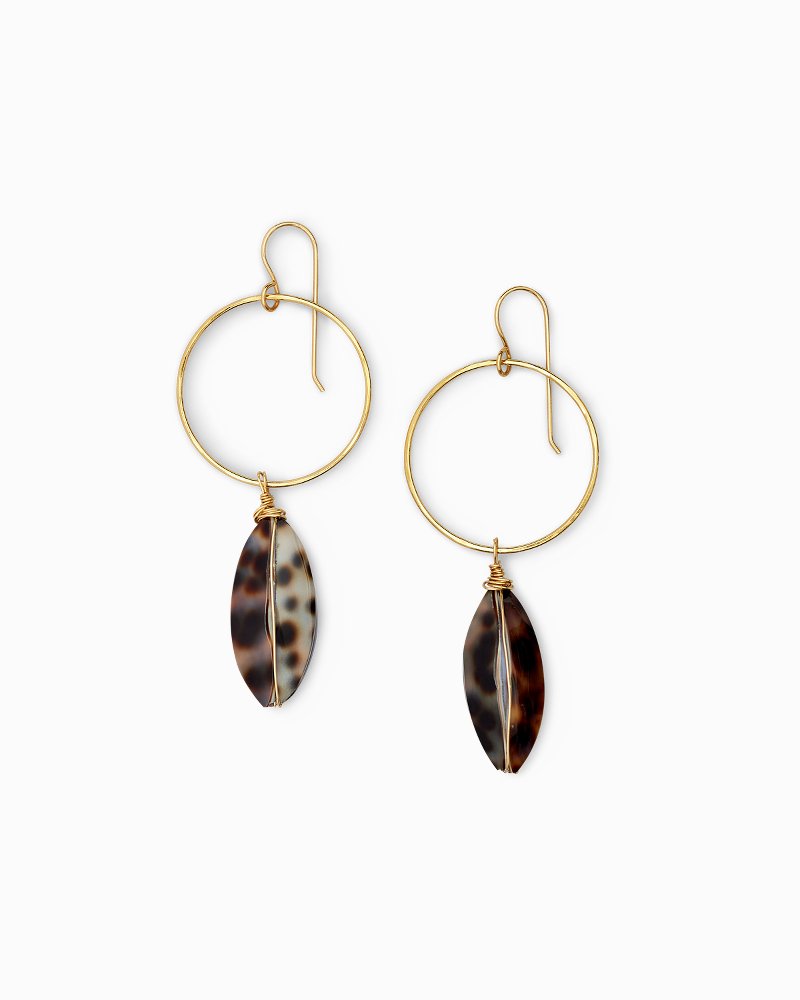 Tiger Cowrie Earrings