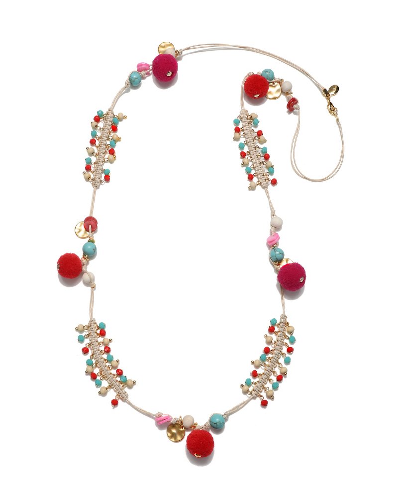 Panorama Pom-Pom Necklace
