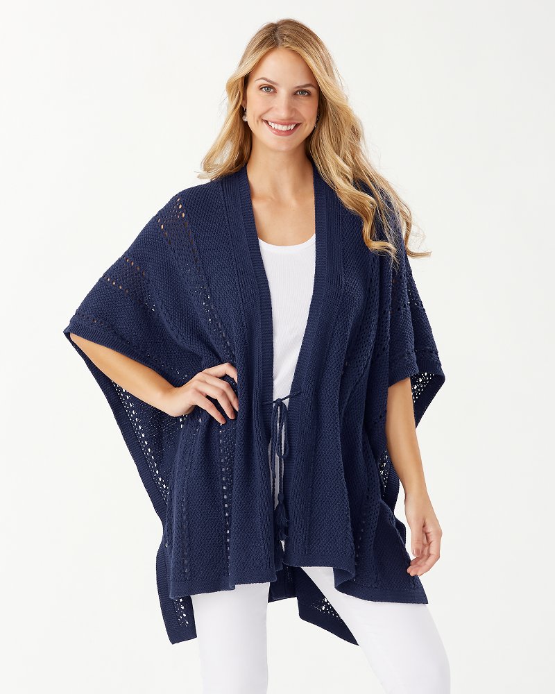 Breezy Pointelle Ruana