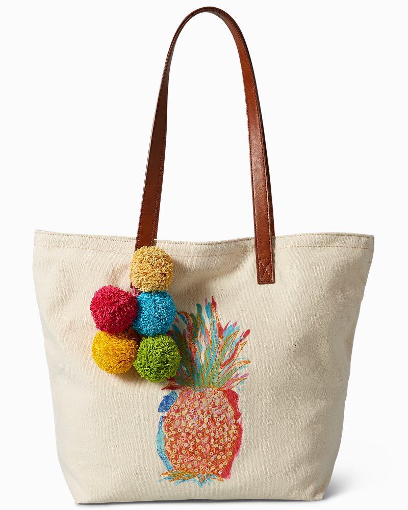 tommy bahama canvas beach bag