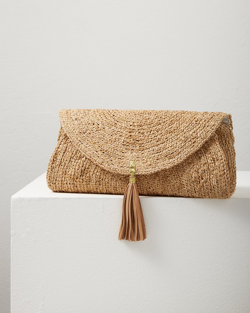 Raffia Clutch Bag