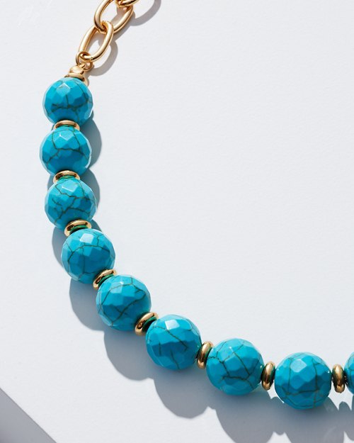 Chain & Turquoise Necklace