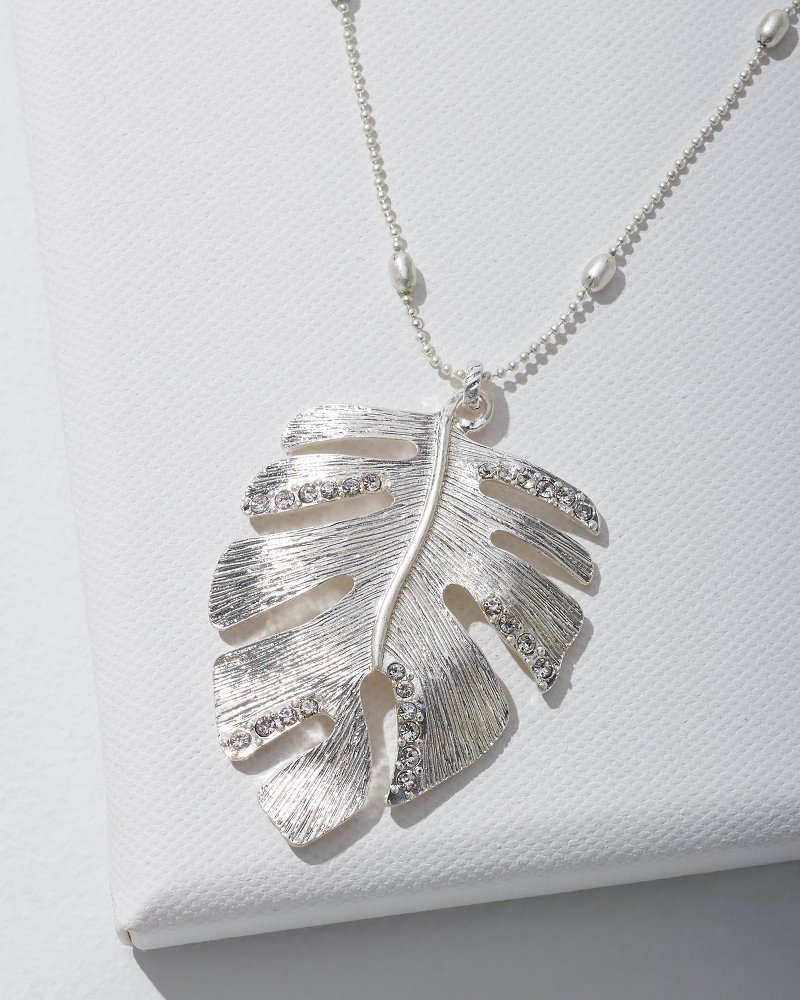 Island Essence Monstera Leaf Necklace