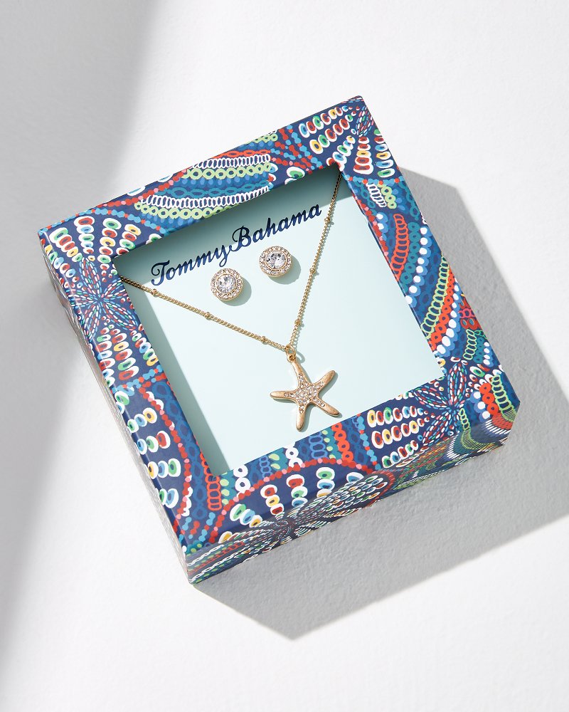 Starfish Necklace & Earring Gift Set