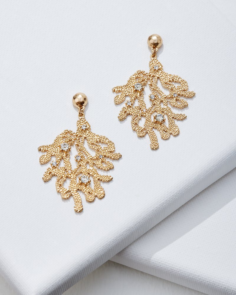 Coral Isles Statement Drop Earrings