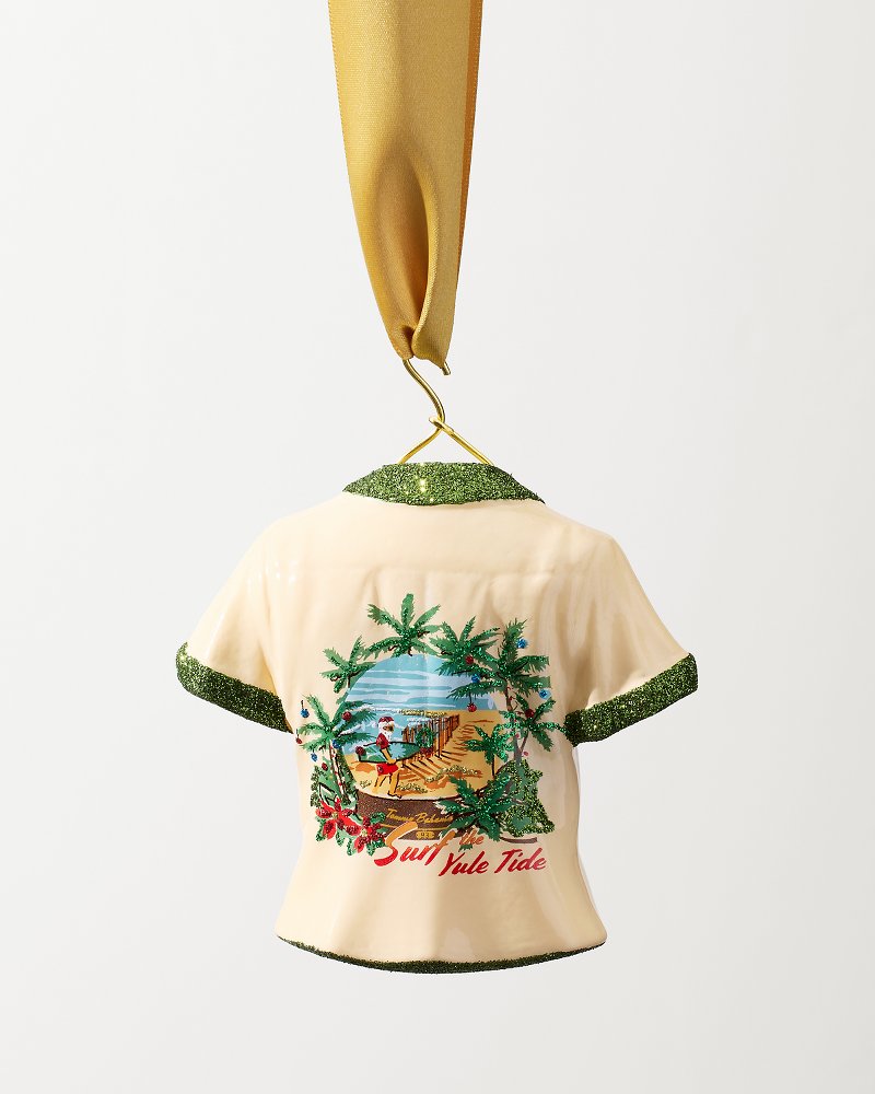 Surf the Yuletide Camp Shirt Ornament